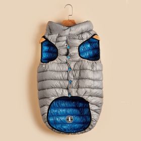 Winter Warm Down Cotton Dog Clothes (Option: Gray Blue-4XL)