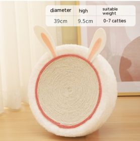 Cat Scratch Board Integrated Disdain Sisal (Option: Rabbit style white)