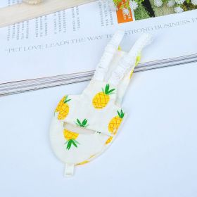 Shit Pocket Diaper Flight Suit Pigeon Parrot Diapers New Pet Bird Clothes Diapers (Option: Pineapple L)