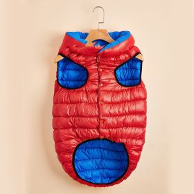 Winter Warm Down Cotton Dog Clothes (Option: Red Sapphire Blue-XL)