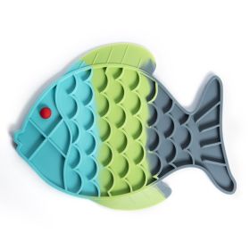 Lick Food Plate Pet Slow Food Plate Anti-choke Slow Feeding (Option: Pearlescent Bag Packaging-Fish)