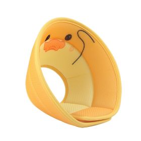 3D Printed Cartoon Breathable Type Collar (Option: Small Yellow Duck-M)