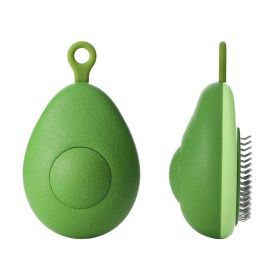 Cat Brush Hair Remover Cleaning Avocado Shaped Dog Grooming Tool Pet Combs Brush Stainless Steel Needle Pet Cleaning Care (Option: 13X8X5cm-Avocado Green)
