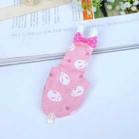 Shit Pocket Diaper Flight Suit Pigeon Parrot Diapers New Pet Bird Clothes Diapers (Option: Rabbit L)