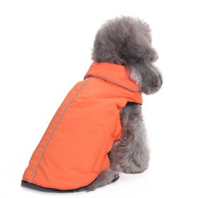 Reflective Dog Cotton Clothes Winter (Option: DZ153 Orange-3XL)